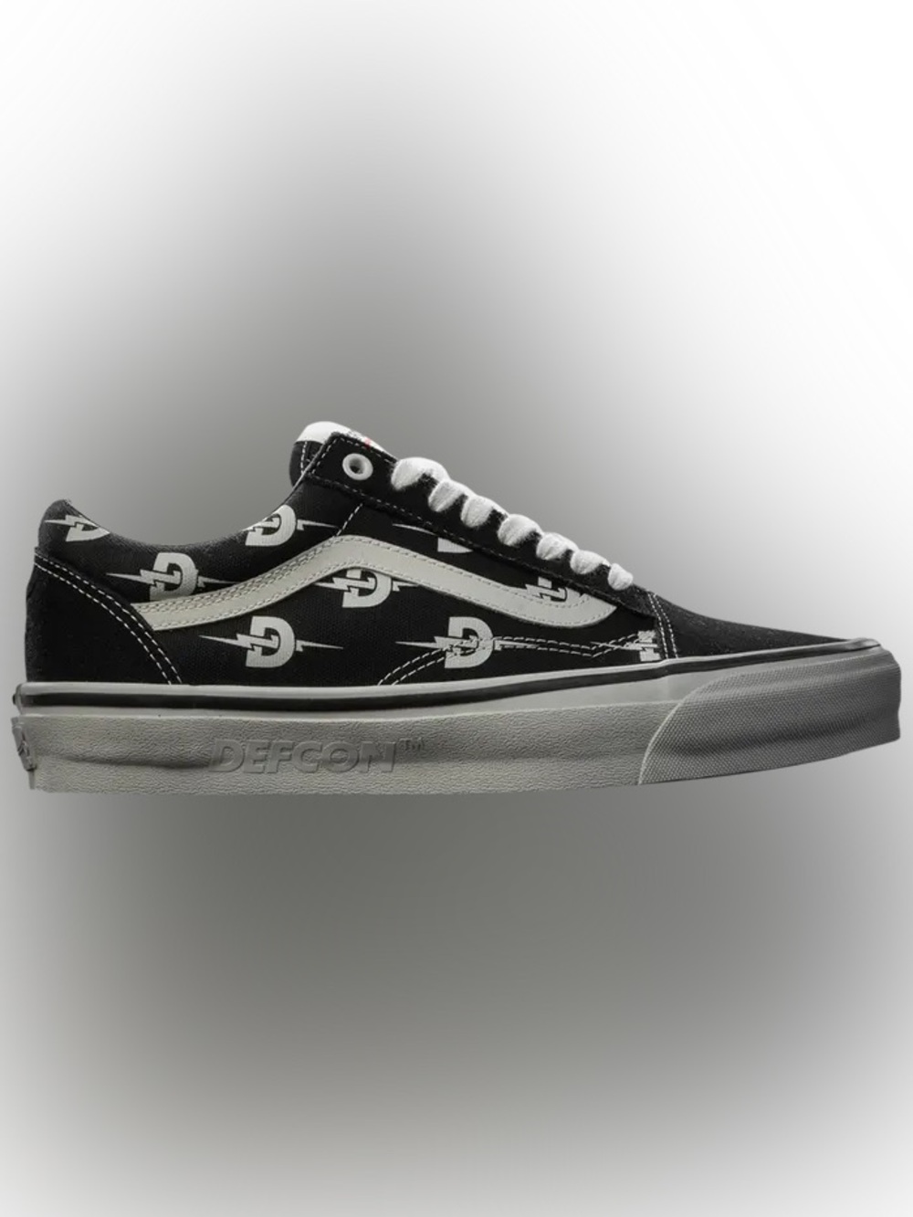 Defcon x Vans Old Skool 36 'Black White' Mens 9 Wmns 10.5